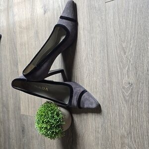 Prada Gray Heels